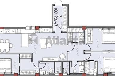 3-комнатная квартира по адресу ул. Станкова Александра (площадь 109,2 м²) - Atlanta.ua - imageAlt 10