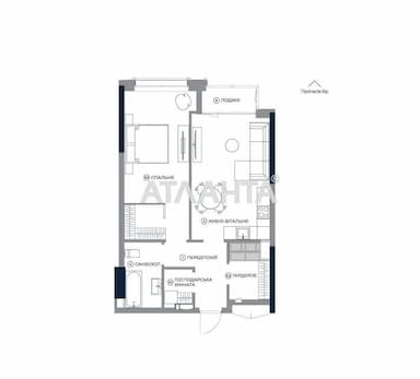 1-room apartment apartment by the address st. Ul Antonovicha (area 55,8 m²) - Atlanta.ua - photo 12
