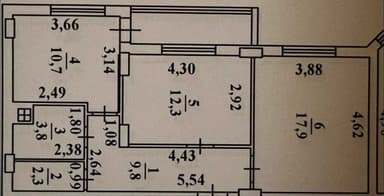 2-комнатная квартира по адресу ул. Радужный м-н (площадь 61 м²) - Atlanta.ua - фото 19