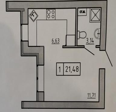 1-кімнатна квартира за адресою вул. Михайлівська (площа 22 м²) - Atlanta.ua - фото 8
