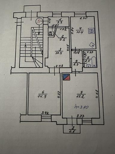 3-rooms apartment apartment by the address st. Molodezhnaya (area 63 m²) - Atlanta.ua - photo 15