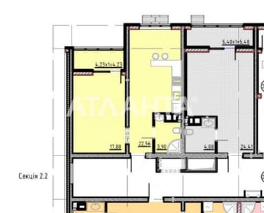 1-комнатная квартира по адресу Куликово поле пл. (площадь 48,6 м²) - Atlanta.ua - imageAlt 8