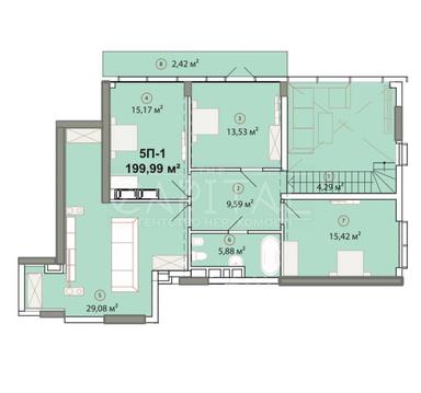 4+-rooms apartment apartment by the address st. Per Klenovyy (area 200 m²) - Atlanta.ua - photo 6