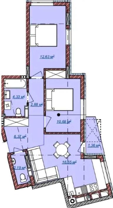 2-кімнатна квартира за адресою вул. Бузкова (площа 54 м²) - Atlanta.ua - фото 18