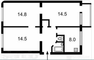 3-кімнатна квартира за адресою вул. Китобійна (площа 60 м²) - Atlanta.ua - фото 14