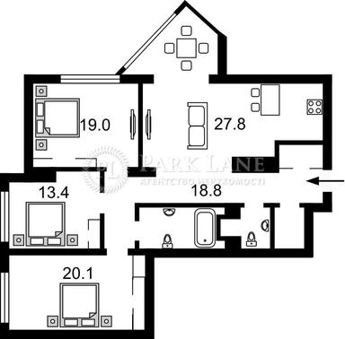 Многокомнатная квартира по адресу ул. Глубочицкая (площадь 123 м²) - Atlanta.ua - фото 18