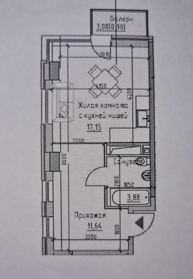 1-комнатная квартира по адресу (площадь 33,6 м²) - Atlanta.ua - фото 11