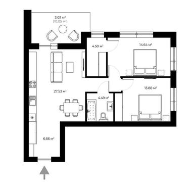 2-rooms apartment apartment by the address st. Koshitskaya (area 74,7 m²) - Atlanta.ua - photo 12