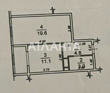 1-комнатная квартира по адресу Итальянский бульвар (площадь 43,5 м²) - Atlanta.ua - фото 38