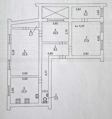 4+-rooms apartment apartment by the address (area 81 m²) - Atlanta.ua - photo 9