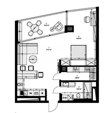 1-комнатная квартира по адресу ул. Предславинская (площадь 62 м²) - Atlanta.ua - фото 45