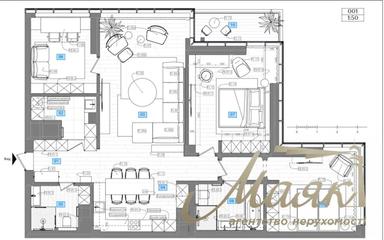 Багатокімнатна квартира за адресою вул. Євгена Коновальця (площа 130 м²) - Atlanta.ua - фото 48