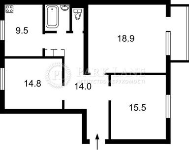 3-кімнатна квартира за адресою бульвар Дружби Народів (площа 78 м²) - Atlanta.ua - фото 15