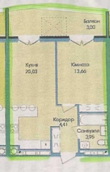 1-кімнатна квартира за адресою вул. Пасіки Галицькі (площа 48 м²) - Atlanta.ua - фото 20