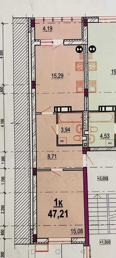 1-кімнатна квартира за адресою Петрусенко пров. (площа 43,5 м²) - Atlanta.ua - фото 26