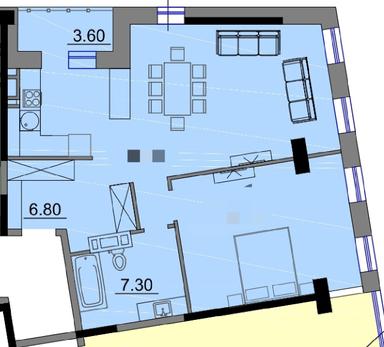 2-кімнатна квартира за адресою вул. Танкістів (площа 59 м²) - Atlanta.ua - фото 7