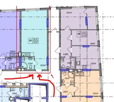 1-room apartment apartment by the address (area 33,1 m²) - Atlanta.ua - photo 32