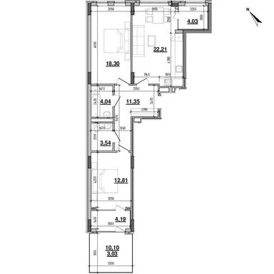 2-rooms apartment apartment by the address st. Kitoboynaya (area 83,6 m²) - Atlanta.ua - photo 14