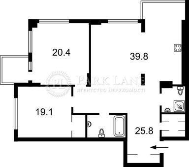 3-кімнатна квартира за адресою вул. Андрія Верхогляда (площа 124,2 м²) - Atlanta.ua - фото 46