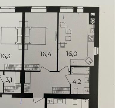 1-комнатная квартира по адресу ул. Подлесная (площадь 46 м²) - Atlanta.ua - фото 18