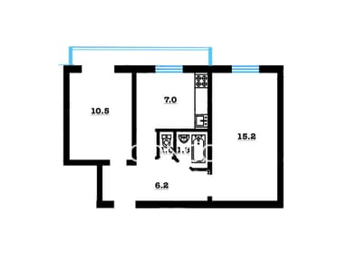 2-комнатная квартира по адресу ул. Чернобыльская (площадь 43,5 м²) - Atlanta.ua - imageAlt 22