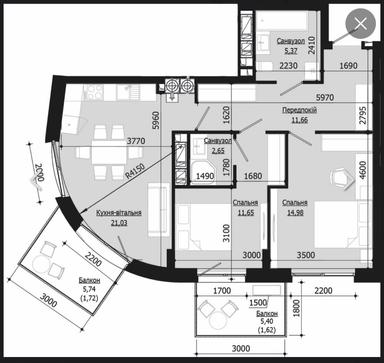 2-кімнатна квартира за адресою вул. Висока (площа 71,3 м²) - Atlanta.ua - фото 5