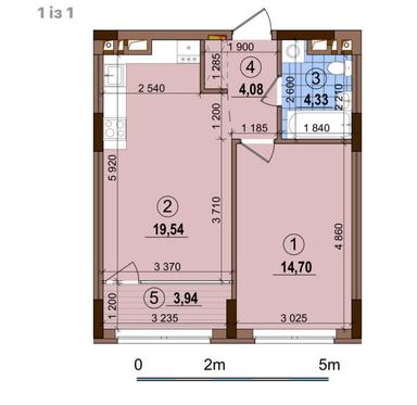 1-кімнатна квартира за адресою (площа 47 м²) - Atlanta.ua - фото 28