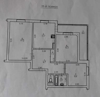 3-кімнатна квартира за адресою вул. Спортивна (площа 73 м²) - Atlanta.ua - фото 14