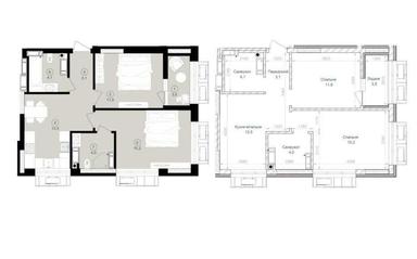 2-кімнатна квартира за адресою вул. Іллєнка Юрія (площа 56 м²) - Atlanta.ua - фото 14