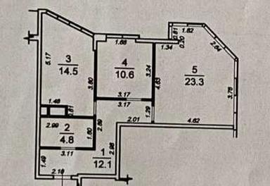 2-rooms apartment apartment by the address st. Kulikovo pole pl Oktyabrskoy revolyutsii pl (area 65,3 m²) - Atlanta.ua - photo 22