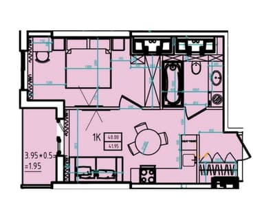 1-кімнатна квартира за адресою Куликове поле пл. (площа 42 м²) - Atlanta.ua - фото 18