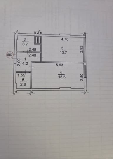 1-комнатная квартира по адресу (площадь 40 м²) - Atlanta.ua - imageAlt 12