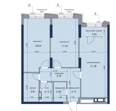 2-кімнатна квартира за адресою вул. Князя Романа Мстиславича (площа 84 м²) - Atlanta.ua - фото 29