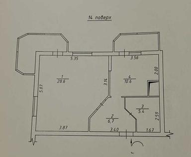 1-комнатная квартира по адресу ул. Руставели шота (площадь 61 м²) - Atlanta.ua - фото 27