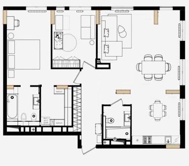 3-rooms apartment apartment by the address st. Ul Salyutnaya (area 99 m²) - Atlanta.ua - photo 40