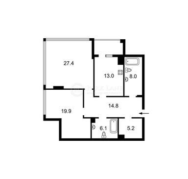 2-комнатная квартира по адресу ул. Антоновича (площадь 100,3 м²) - Atlanta.ua - фото 25