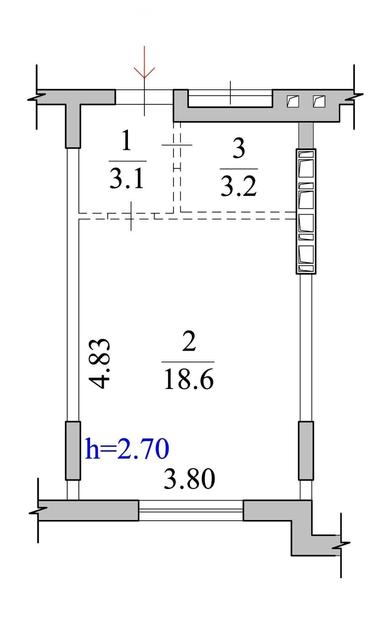 1-room apartment apartment by the address st. Ul Lukyanovskaya (area 24,9 m²) - Atlanta.ua - photo 27