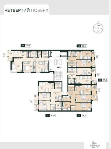 3-кімнатна квартира за адресою (площа 105,6 м²) - Atlanta.ua - фото 48