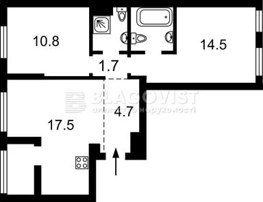 2-кімнатна квартира за адресою вул. Іллєнка Юрія (площа 58 м²) - Atlanta.ua - фото 46