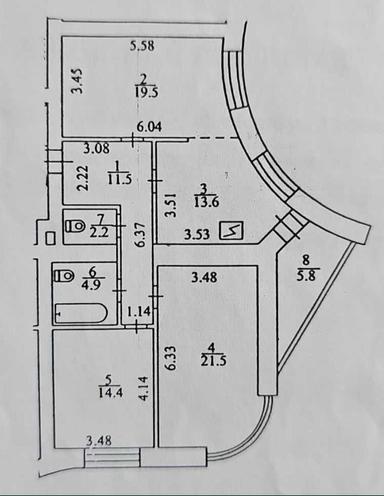 3-комнатная квартира по адресу ул. Mock (площадь 94 м²) - Atlanta.ua - фото 48