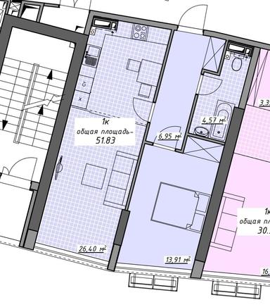 1-room apartment apartment by the address st. Kulikovo pole pl Oktyabrskoy revolyutsii pl (area 52 m²) - Atlanta.ua - photo 36