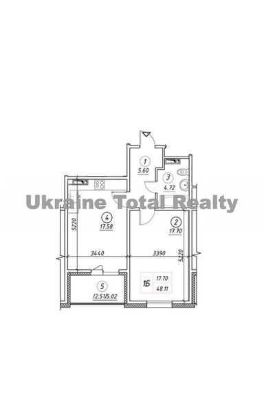 1-кімнатна квартира за адресою вул. Вирлицька (площа 48 м²) - Atlanta.ua - фото 22