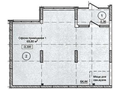 Коммерческая недвижимость по адресу ул. Максимовича (площадь 69,8 м²) - Atlanta.ua - фото 11