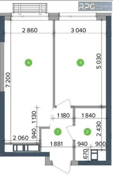 1-комнатная квартира по адресу (площадь 45,1 м²) - Atlanta.ua - фото 13