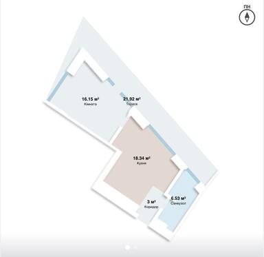 2-комнатная квартира по адресу (площадь 43,3 м²) - Atlanta.ua - фото 17