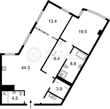 3-rooms apartment apartment by the address st. Bulvar Druzhby Narodov (area 107 m²) - Atlanta.ua - photo 48