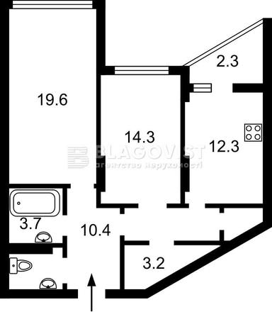 2-кімнатна квартира за адресою (площа 68,5 м²) - Atlanta.ua - фото 9
