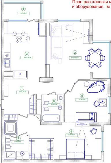 3-rooms apartment apartment by the address st. Prosp Goloseevskiy (area 120 m²) - Atlanta.ua - photo 34