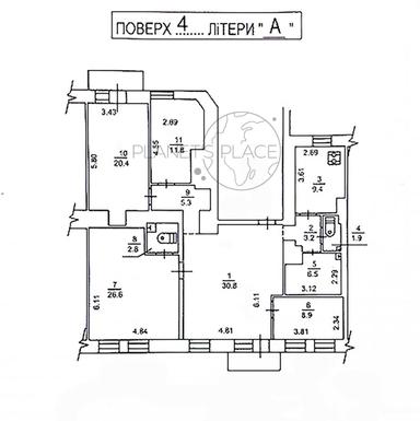 Многокомнатная квартира по адресу ул. Саксаганского (площадь 129,5 м²) - Atlanta.ua - фото 28