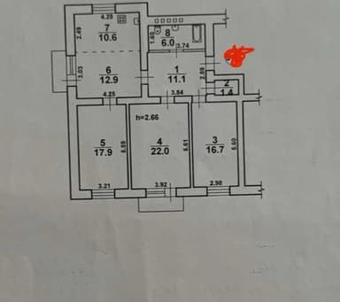 3-комнатная квартира по адресу (площадь 101 м²) - Atlanta.ua - imageAlt 48